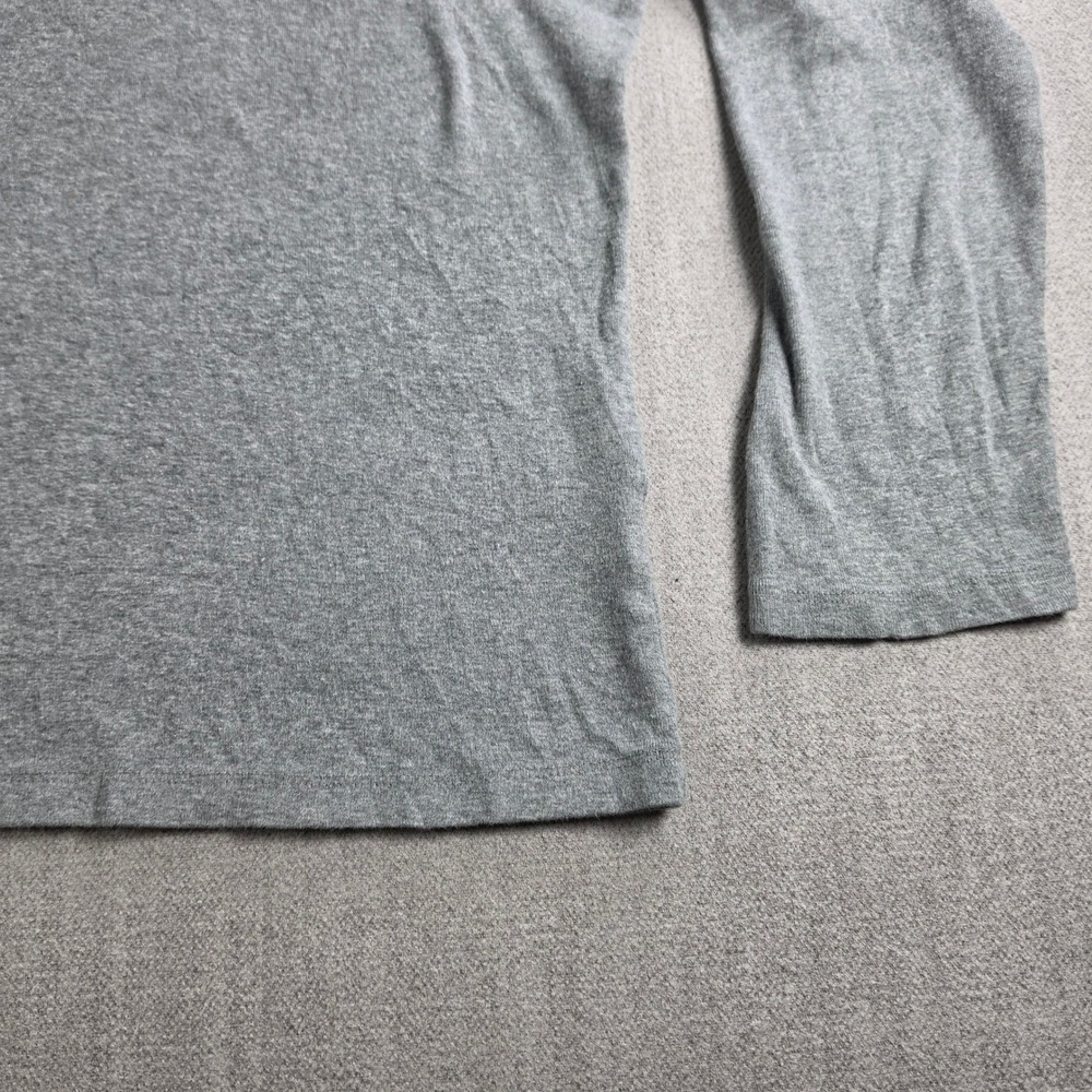 Lands' End T-Shirt Womens XL Gray Long Sleeve 100% Cotton Crew Neck Basic Tee - Picture 10 of 16